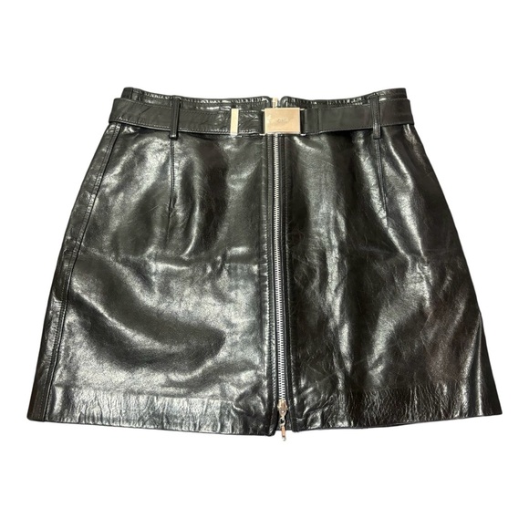 GUESS Genuine Leather Mini Skirt - Picture 1 of 7